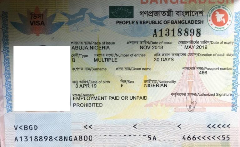 bangladesh tourist visa cost